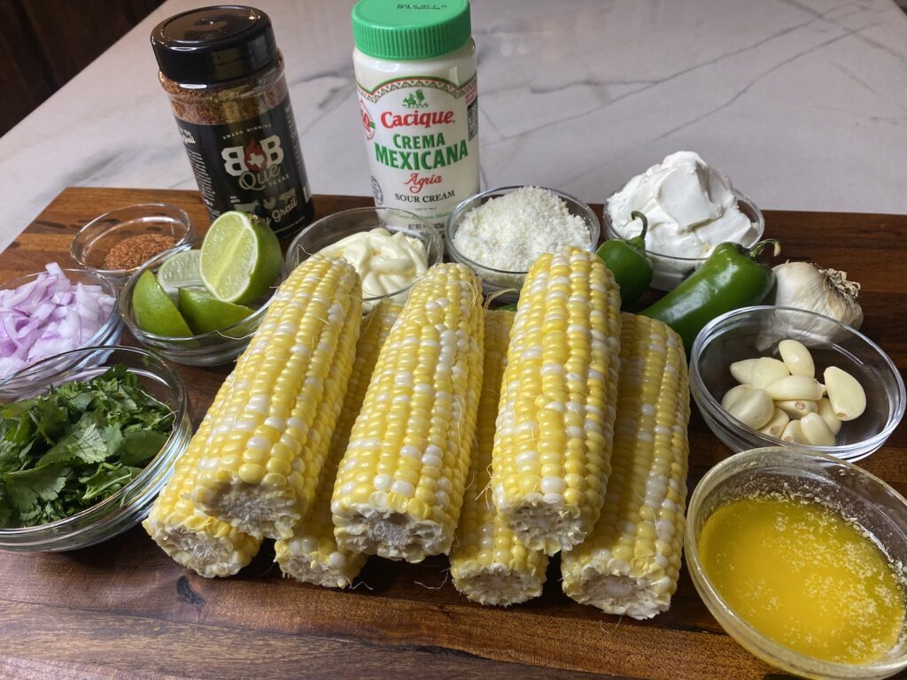 Traeger Smoked Mexican Street Corn-ingredients