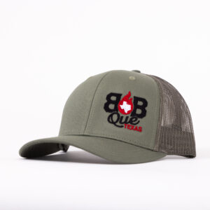 BBQUE TEXAS Olive Trucker Hat