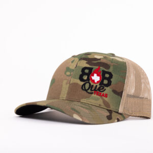 BBQUE TEXAS Camo Trucker Hat