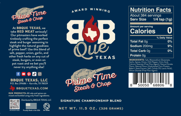 Prime Time Steak & Chop Seasoning - Image 2