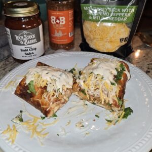 BBQue Texas – Smoked Chicken and Cheddar Chimichangas