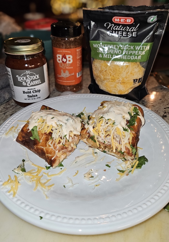 BBQue Texas – Smoked Chicken and Cheddar Chimichangas