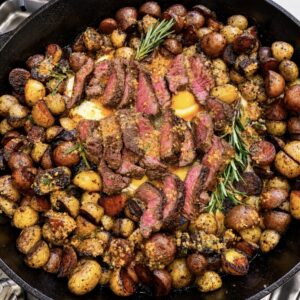 Cowboy Butter Steak & Eggs Skillet